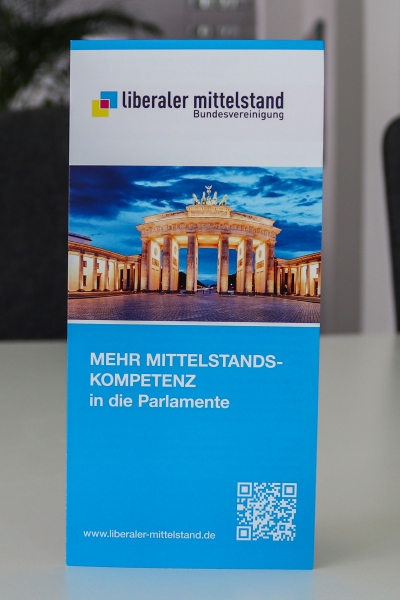 Faltblatt inkl. Aufnahmeantrag Liberaler Mittelstand e.V.