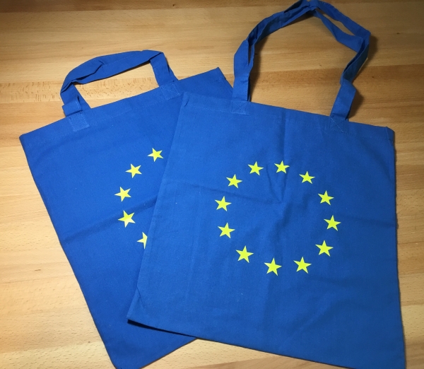 EU Stofftaschen / Jutebeutel mit langen Henkeln