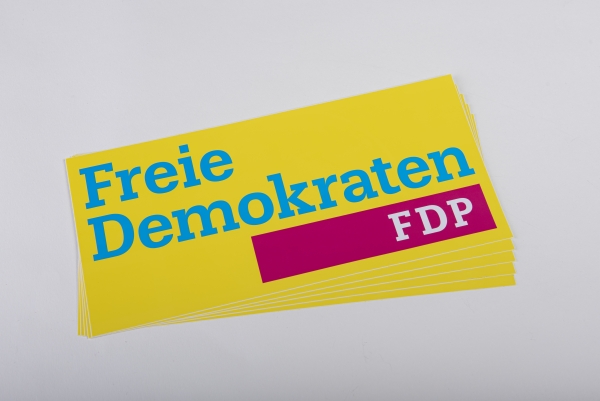 Aufkleber Logo Freie Demokraten 30 x 14 cm