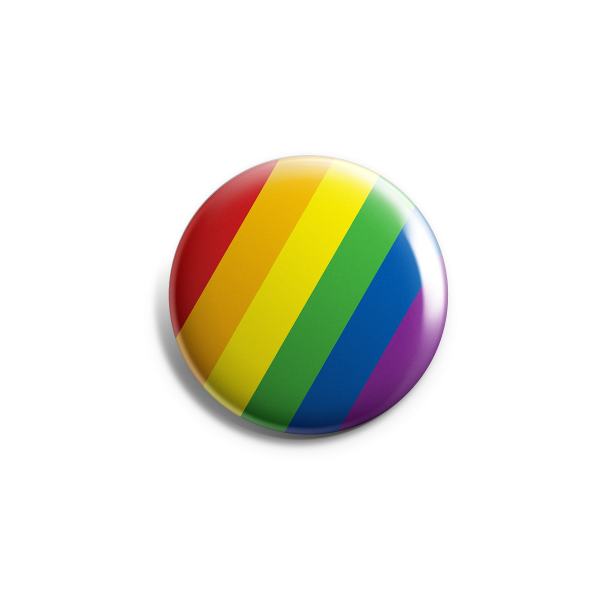 Pride Buttons mit Regenbogenfahnen-Design